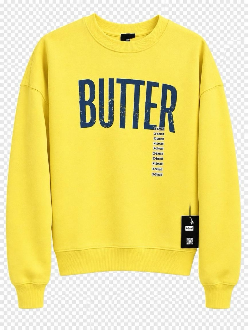 Boatwell Yellow Boats Well With Others "Butter" Crewneck Sweatshirt Women's XS